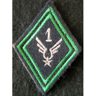 LOSANGE DE BRAS MODÈLE 45 : 1° GHL ALAT RCC S/OFF aviation légère de l'armée de terre,  sous-officier char de combat