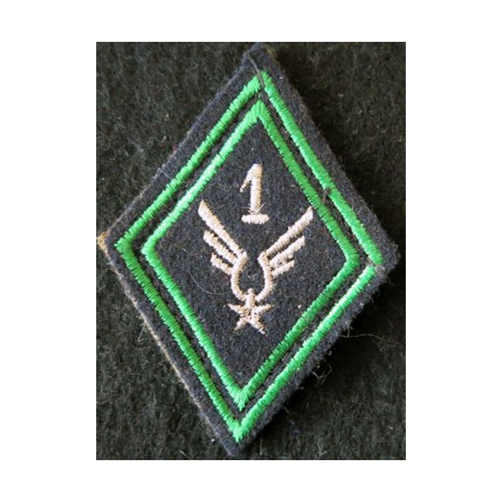 LOSANGE DE BRAS MODÈLE 45 : 1° GHL ALAT RCC S/OFF aviation légère de l'armée de terre,  sous-officier char de combat