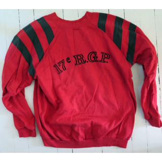 17° RGP : Sweet shirt 2° Compagnie du 17° RGP rouge taille 96