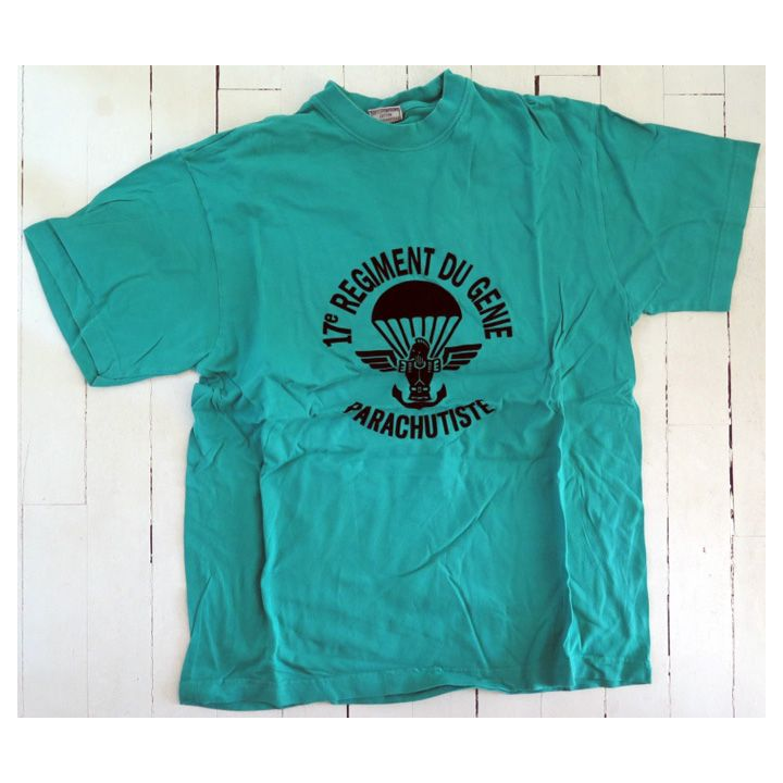 17° RGP : T shirt 4° Compagnie du 17° RGP vert taille 96