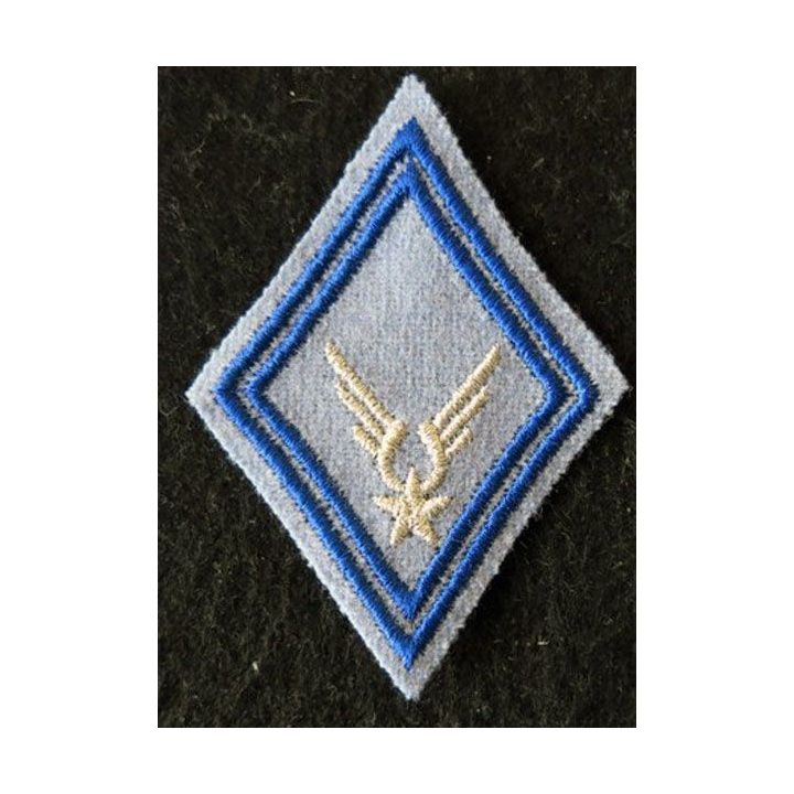 LOSANGE DE BRAS MODÈLE 45 : ALAT EABC sous-officier escadrille EABC fil argenté