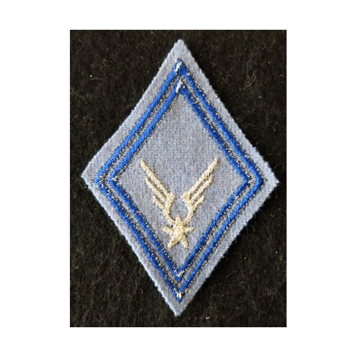 LOSANGE DE BRAS MODÈLE 45 : ALAT EABC sous-officier escadrille EABC fil argenté