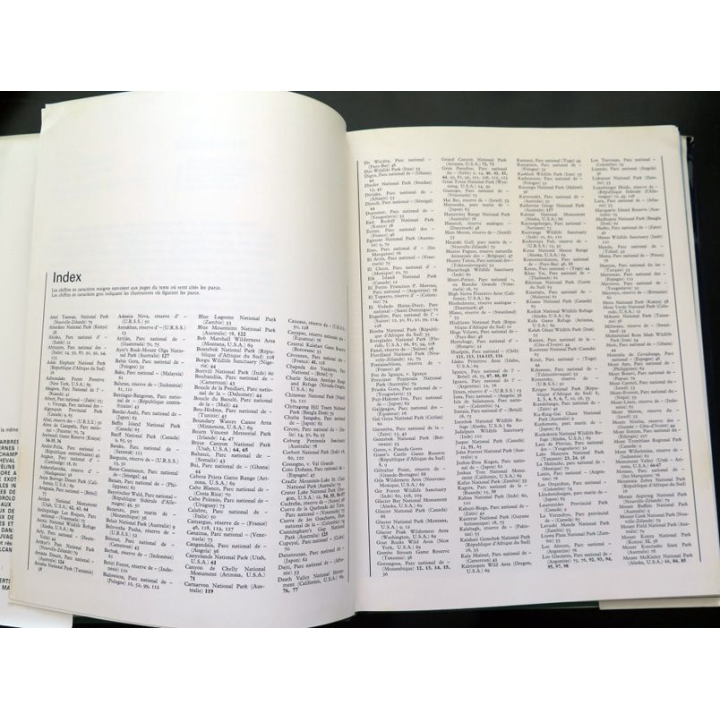Livre Les parcs nationaux Editions Atlas cartonné