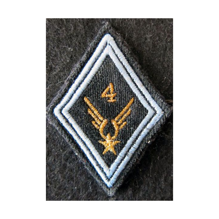 LOSANGE DE BRAS MODÈLE 45 : ALAT 4° GHL modèle sous officier (TRANS) en fil doré