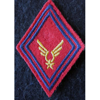 LOSANGE DE BRAS MODÈLE 45 : Modèle sous-officiers du GAOA ALAT (Artillerie) fil de laine