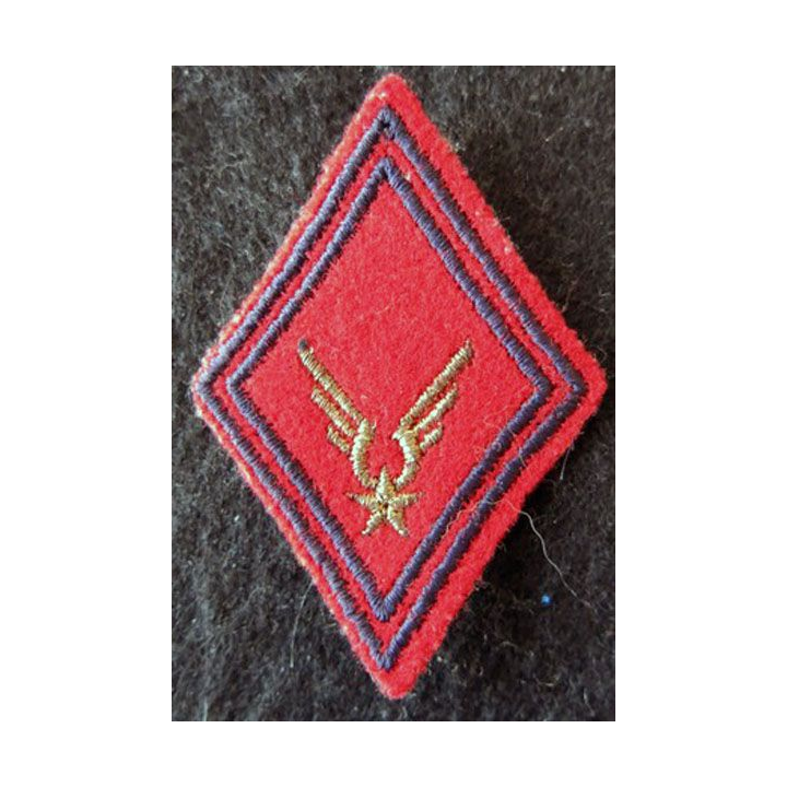 LOSANGE DE BRAS MODÈLE 45 : Modèle sous-officiers du GAOA ALAT (Artillerie) fil doré