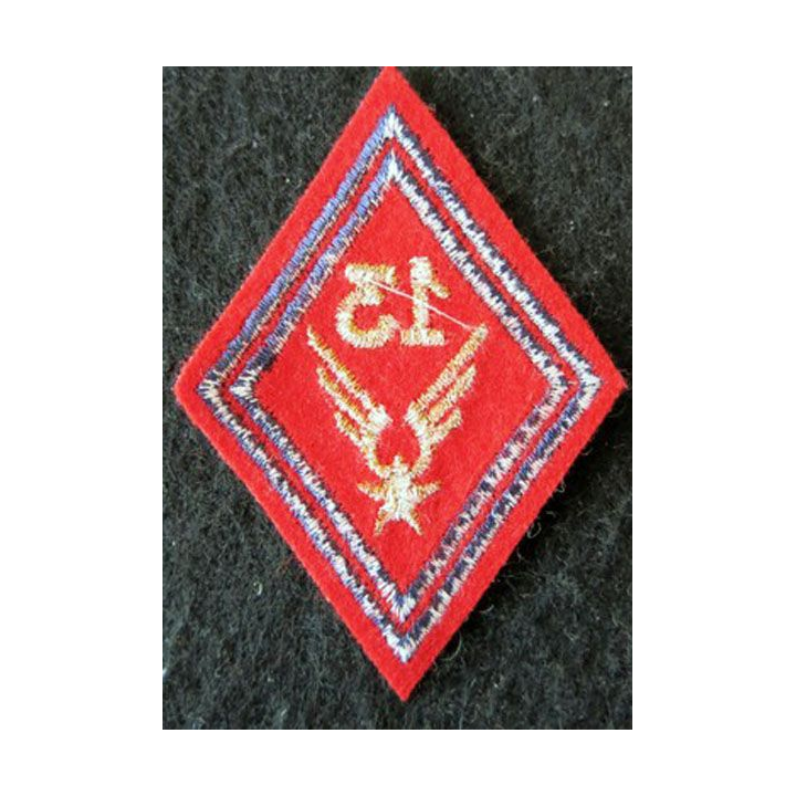 LOSANGE DE BRAS MODÈLE 45 : 13° GAOA ALAT (Artillerie) sous-officier