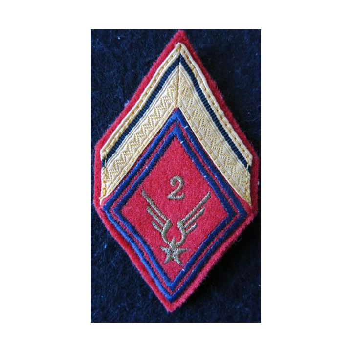 LOSANGE DE BRAS MODÈLE 45 : Sergent ADL du 2° RHC ALAT (Artillerie)