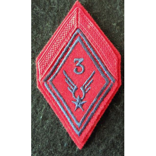 LOSANGE DE BRAS MODÈLE 45 : galon de 1° classe du 3° GALAT ALAT (Artillerie)