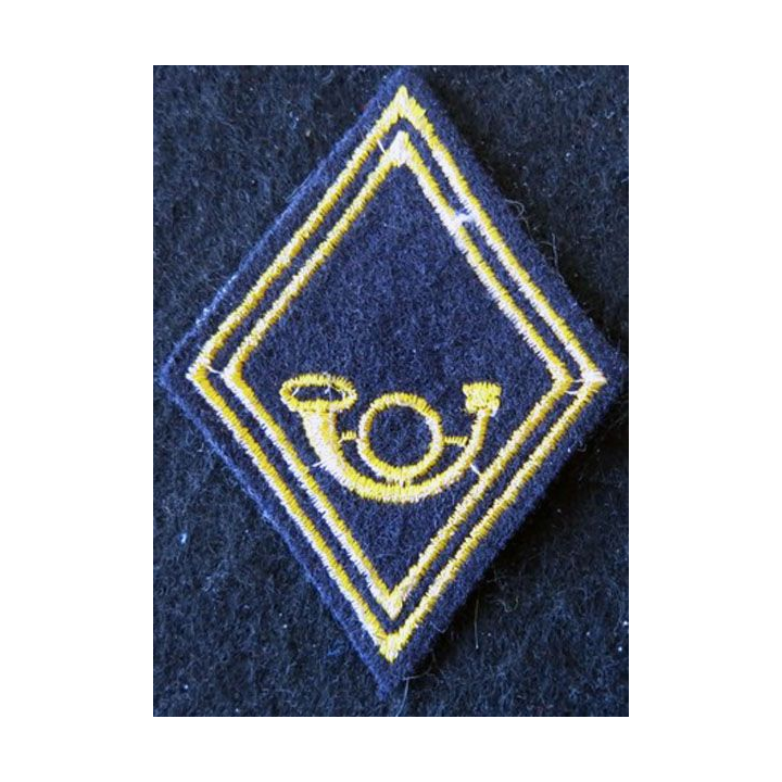 LOSANGE DE BRAS MODÈLE 45 : Troupe chasseurs (Alpins, à pied) hors unité (jaune or)