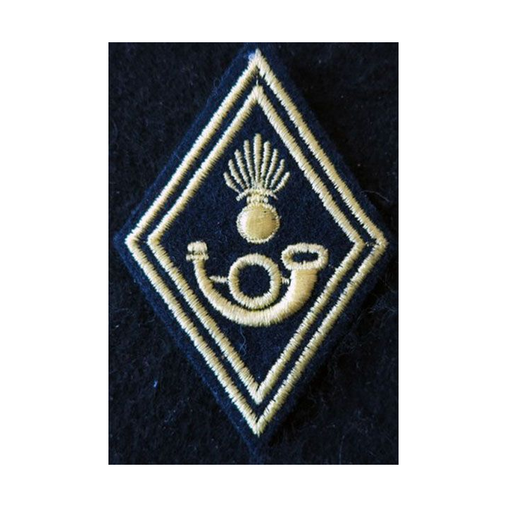 LOSANGE DE BRAS MODÈLE 45 : Troupe chasseurs (Alpins, à pied) Instruction (jonquille)