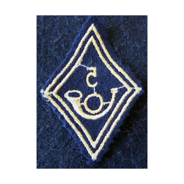 LOSANGE DE BRAS MODÈLE 45 : 5° BCP, modèle Troupe chasseurs à pied 1945-1962