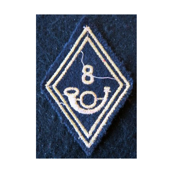 LOSANGE DE BRAS MODÈLE 45 : 8° BCP, 8° GC modèle Troupe chasseurs à pied ou mécanisé