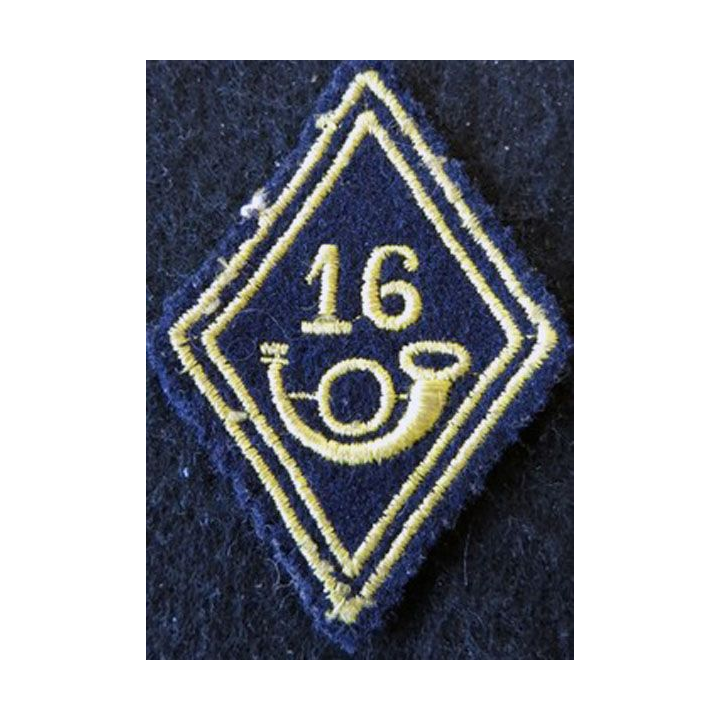 LOSANGE DE BRAS MODÈLE 45 : 16° BCP, 16° GC modèle Troupe chasseurs à pied ou mécanisé
