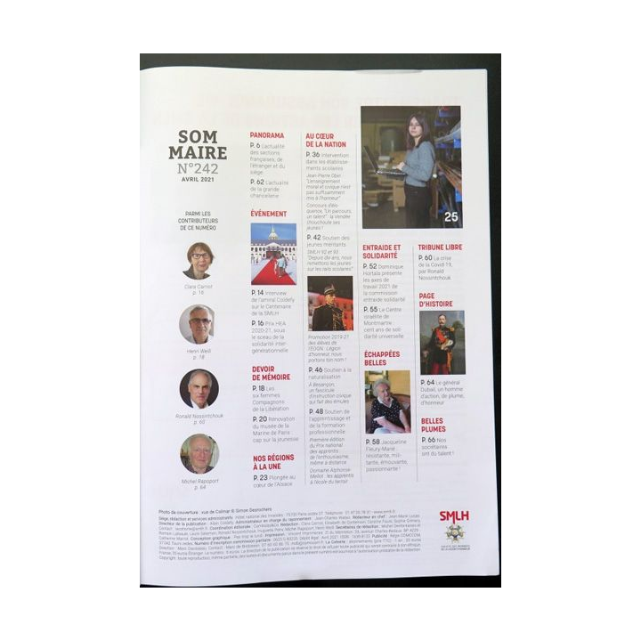 LA COHORTE N° 242 Avril 2021 : Superbe magazine de la Légion d'honneur