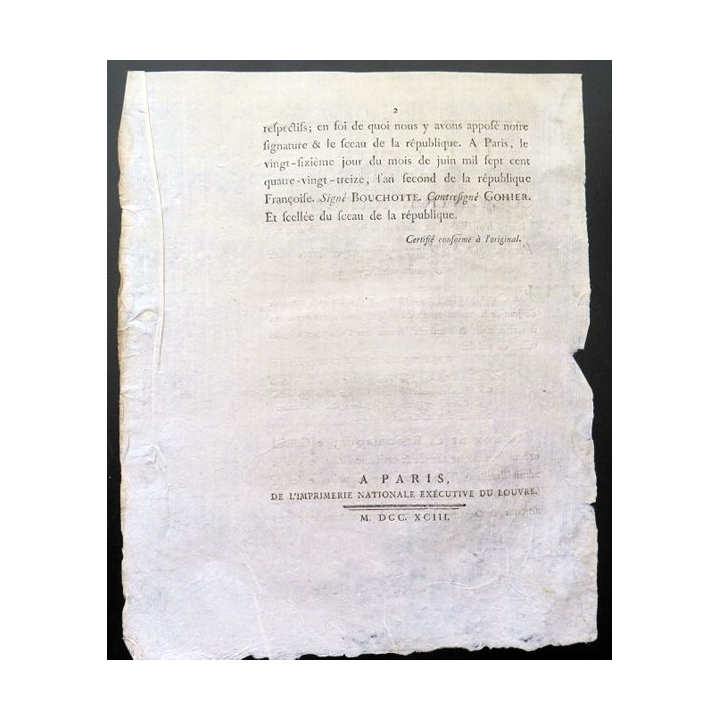 Décret de la Convention nationale n° 1088 du 26 juin 1793 