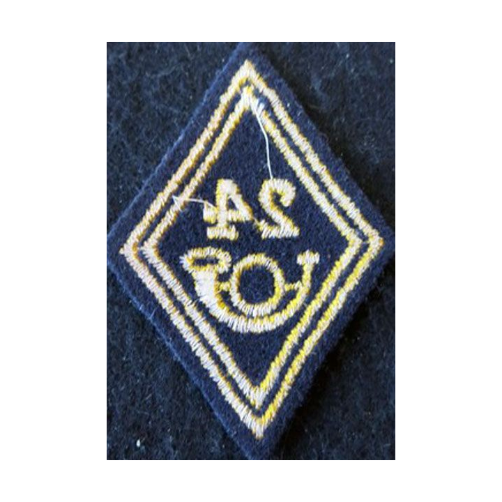 LOSANGE DE BRAS MODÈLE 45 : Modèle troupe 24° BCA, 24° BCP puis GC modèle sous-officiers chasseurs Alpins, à pied ou mécanisé