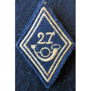 LOSANGE DE BRAS MODÈLE 45 : 27° BCA modèle Troupe fil de laine