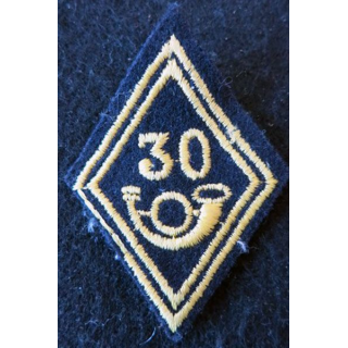 LOSANGE DE BRAS MODÈLE 45 : 30° BCP, 30° GC modèle Troupe chasseurs à pied ou mécanisé