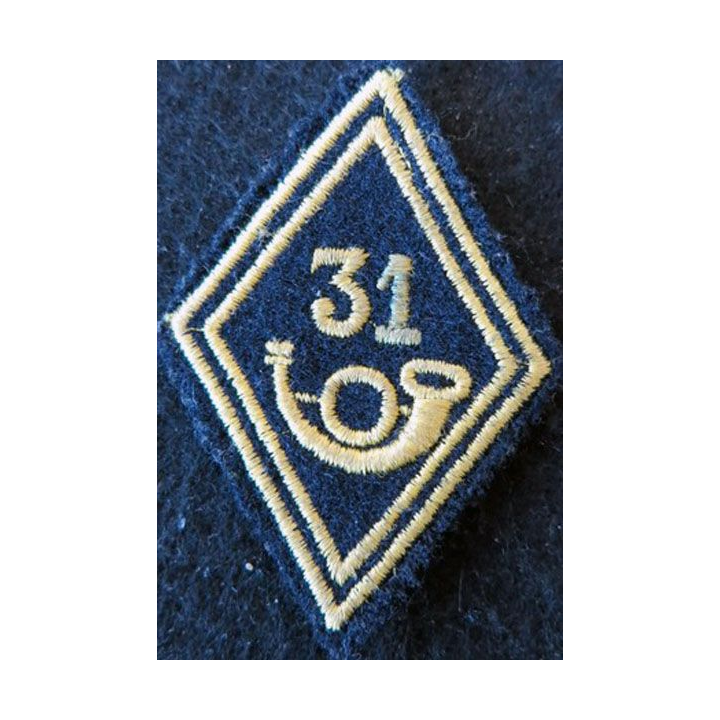 LOSANGE DE BRAS MODÈLE 45 : 31° BCP, 31° GCP modèle Troupe chasseurs à pied ou parachutiste