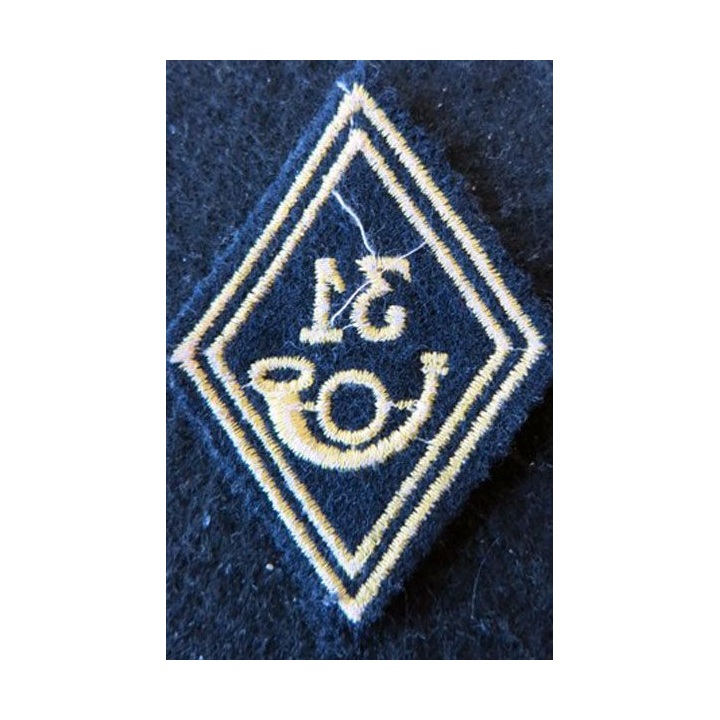 LOSANGE DE BRAS MODÈLE 45 : 31° BCP, 31° GCP modèle Troupe chasseurs à pied ou parachutiste