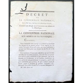 Décret de la Convention nationale N° 806 du 23 mai 1793 