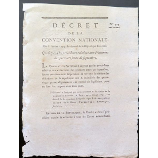 Décret de la Convention nationale N° 404 du 8 février 1793 