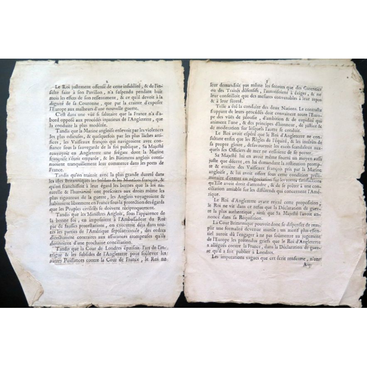 Ordonnance du Roi portant déclaration contre le Roi d'Angleterre du 9 juin 1756