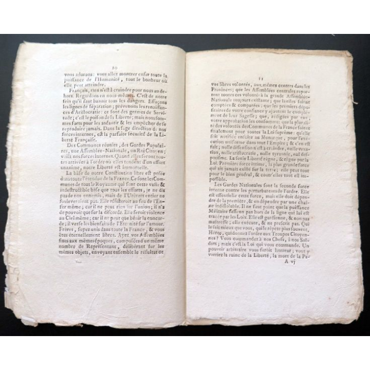 Troisième discours sur la liberté Française prononcé le 27 Septembre 1789