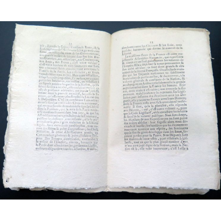 Troisième discours sur la liberté Française prononcé le 27 Septembre 1789