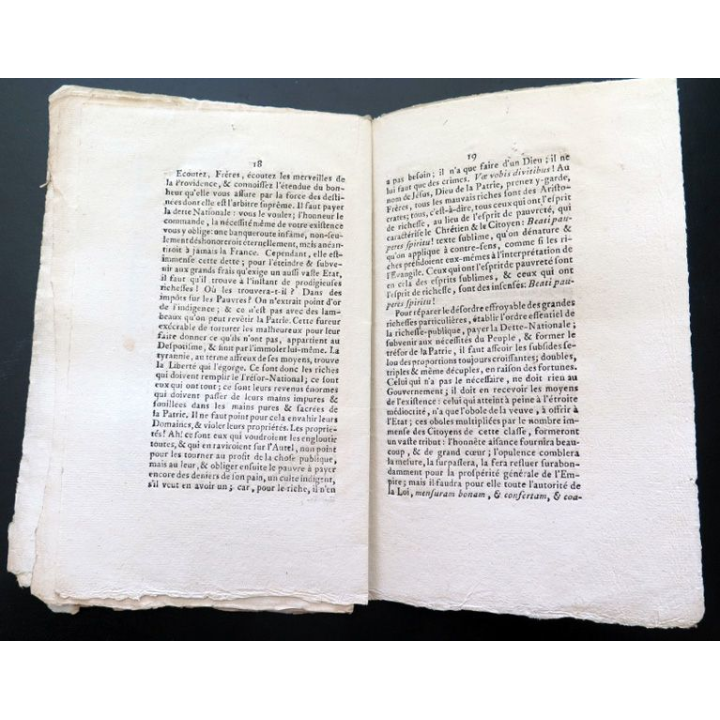 Troisième discours sur la liberté Française prononcé le 27 Septembre 1789