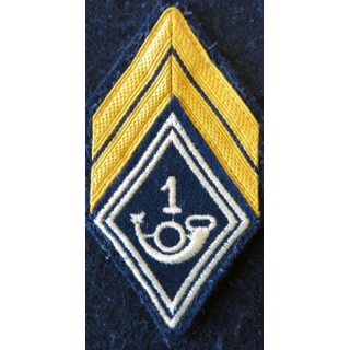 LOSANGE DE BRAS MODÈLE 45 : galon de caporal du 1° Groupe de chasseurs ou 1° BC (CENTAC)