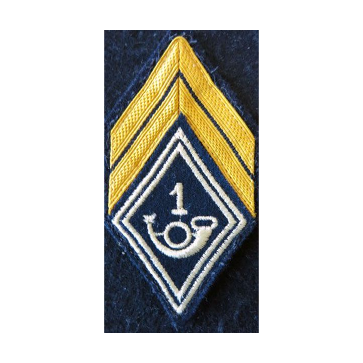 LOSANGE DE BRAS MODÈLE 45 : galon de caporal du 1° Groupe de chasseurs ou 1° BC (CENTAC)