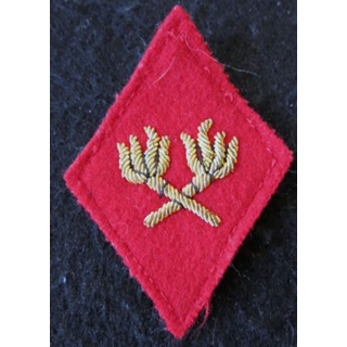 LOSANGE DE BRAS MODÈLE 45 :  modèle officiers du Service des essences des armées SEA en cannetille