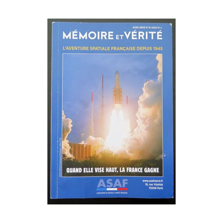 ASAF : Bulletin Hors série N°10-2020 l'aventure spatiale française depuis 1945