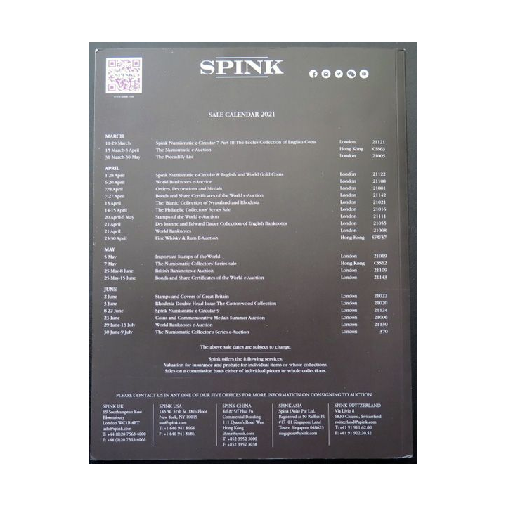 SPINK : catalogue issue 39 Spring 2021 96 pages