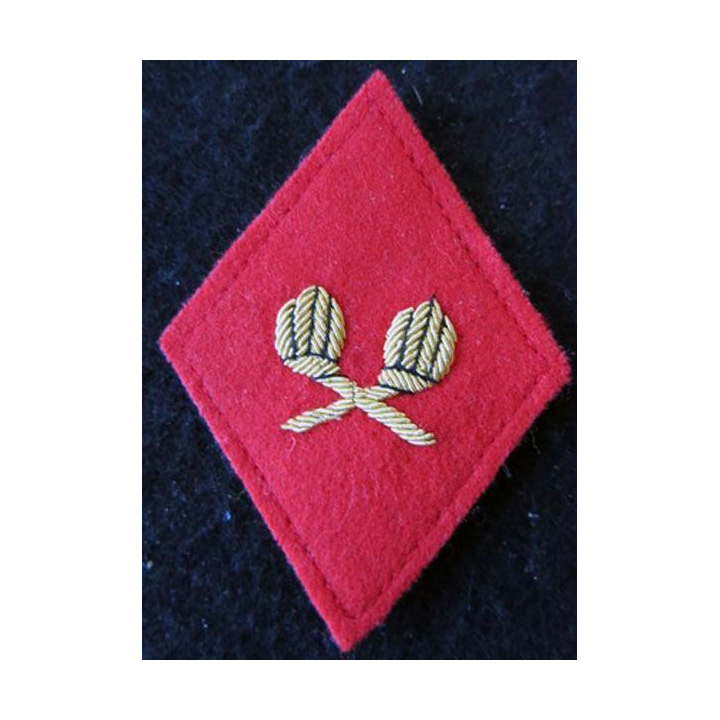 LOSANGE DE BRAS MODÈLE 45 :  modèle officiers du Service des essences des armées SEA en cannetille