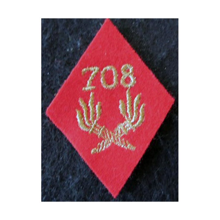 LOSANGE DE BRAS MODÈLE 45 :  modèle sous officiers de la 708° compagnie mixte des essences SEA