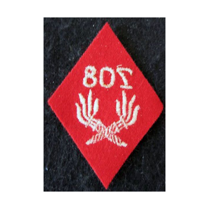 LOSANGE DE BRAS MODÈLE 45 :  modèle sous officiers de la 708° compagnie mixte des essences SEA