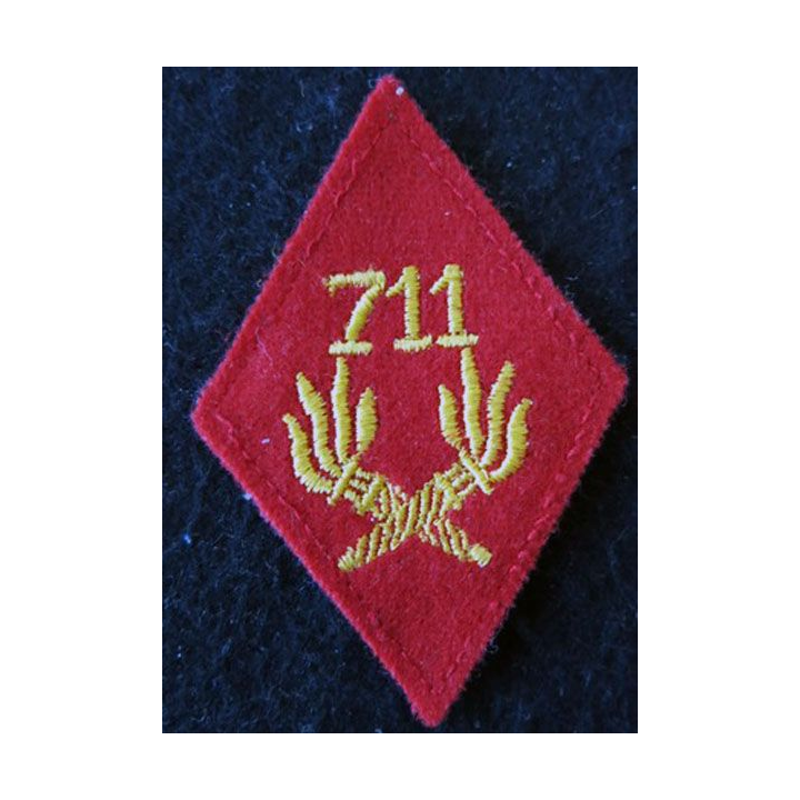 LOSANGE DE BRAS MODÈLE 45 :  modèle troupe de la 711° compagnie mixte des essences SEA