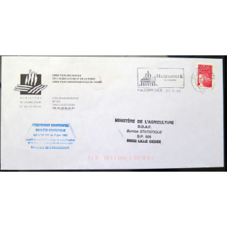 Enveloppe à entête de la Direction régionale de l'agriuculture et de la Forêtr du Nord