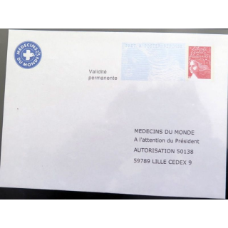 Enveloppe à entête médecins du Monde validité permanente