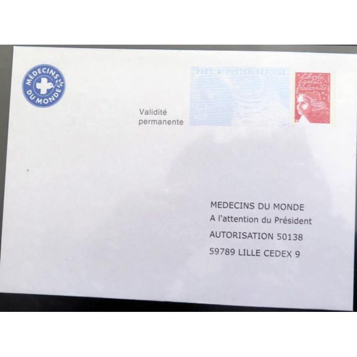 Enveloppe à entête médecins du Monde validité permanente