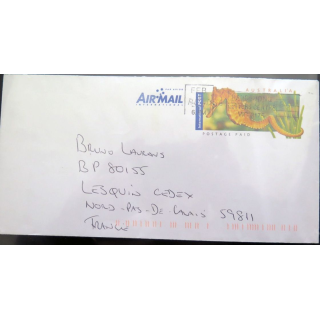 Enveloppe Air Mail avec timbre australien
