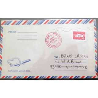 Enveloppe By Air Mail cachet Cambodge
