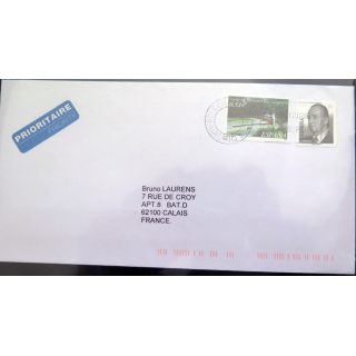 Enveloppe prioritaire avec 2 timbres Espagne