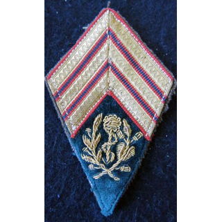 LOSANGE DE BRAS MODÈLE 45 : sergent chef  pharmacien de la Coloniale du Service de santé militaire cannetille Indochine