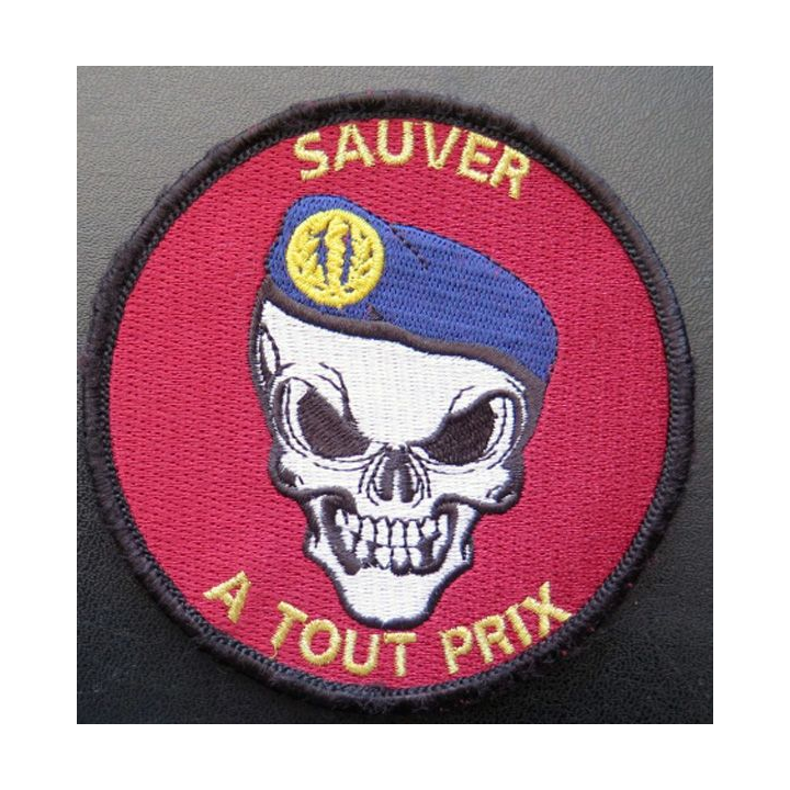Médecin écusson tissé diamètre 10 cm sur scratch