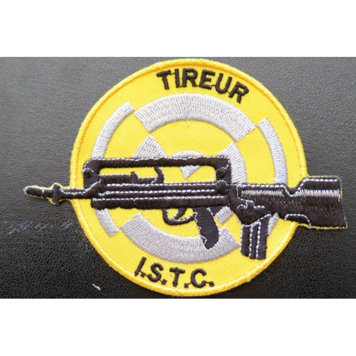Brevet de tireur ISTC  écusson tissé diamètre 7,3 cm