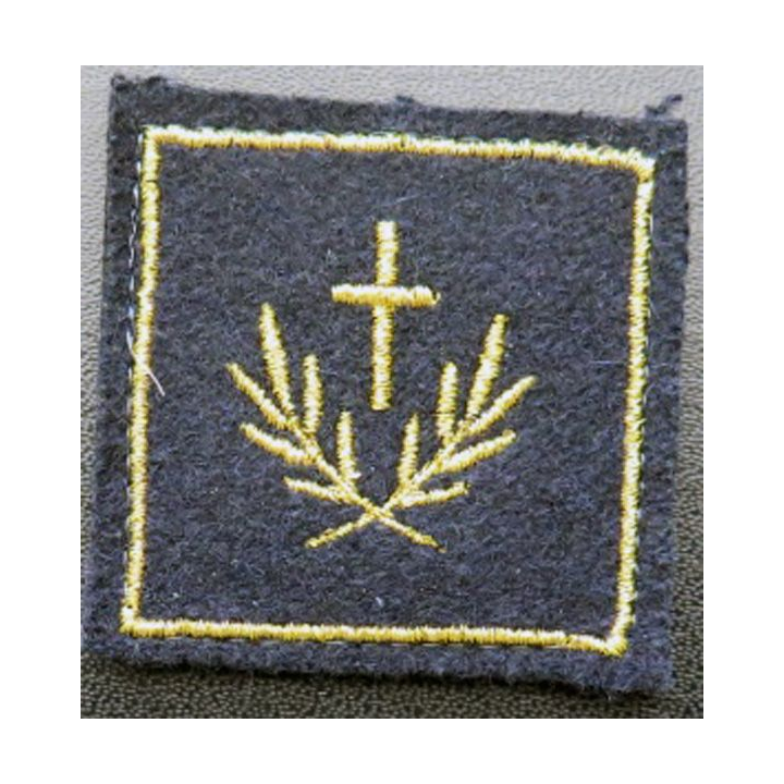 galon de combat aumonier catholique régional ?(fils métallques) sur Velcro